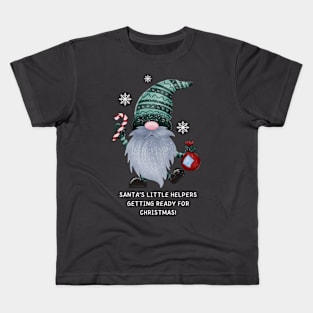 Santa's Little Helpers Getting Ready for Christmas Kids T-Shirt